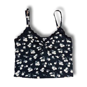 Shein Flower Print Crop top